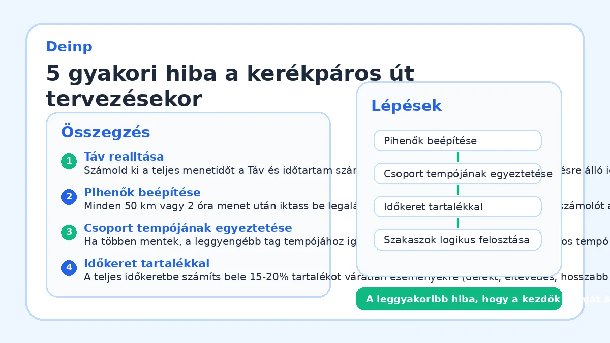 5 gyakori hiba a kerékpáros út tervezésekor