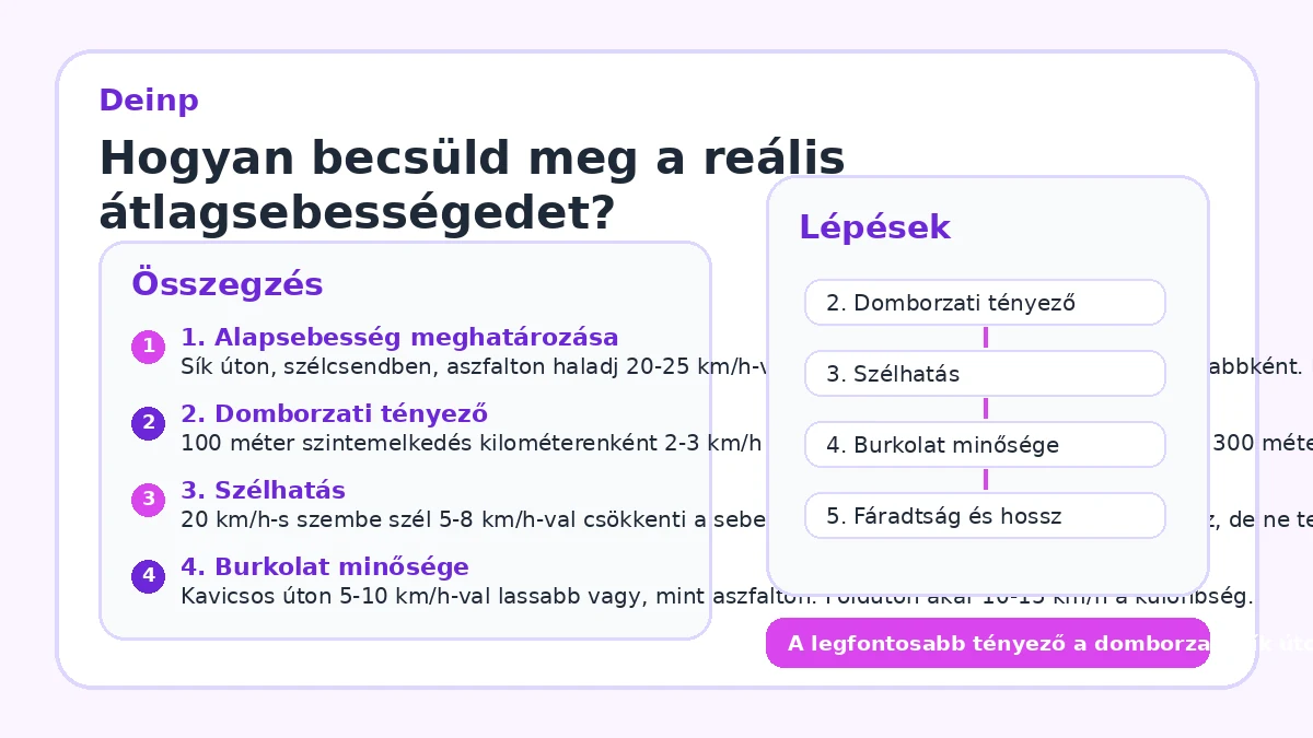 Hogyan becsüld meg a reális átlagsebességedet?