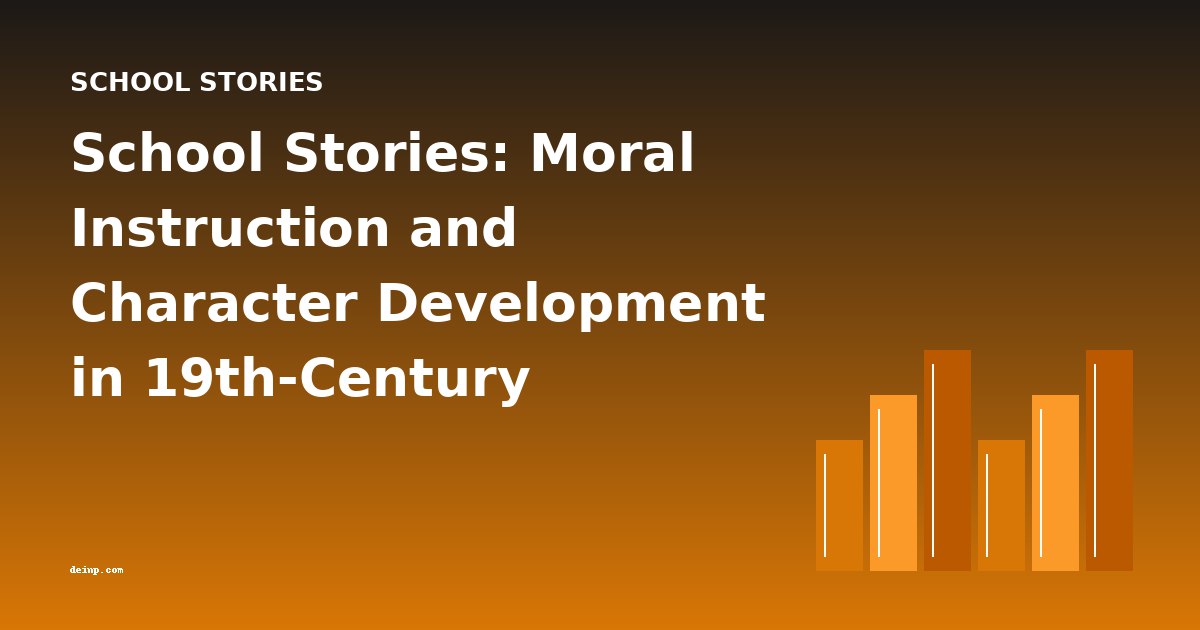 School Stories: Moral Instruction and Character Development in 19th-Century Children's Literature