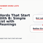 Words That Start With B: Simple List with Meanings