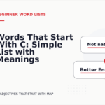 Words That Start With C: Simple List with Meanings