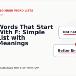 Words That Start With F: Simple List with Meanings