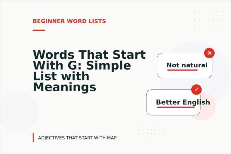 Words That Start With G: Simple List with Meanings Words That Start With G: Simple List with Meanings