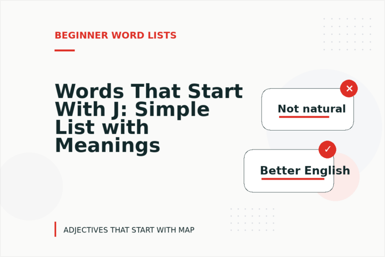 Words That Start With J: Simple List with Meanings Words That Start With J: Simple List with Meanings