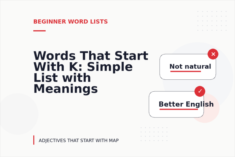 Words That Start With K: Simple List with Meanings Words That Start With K: Simple List with Meanings