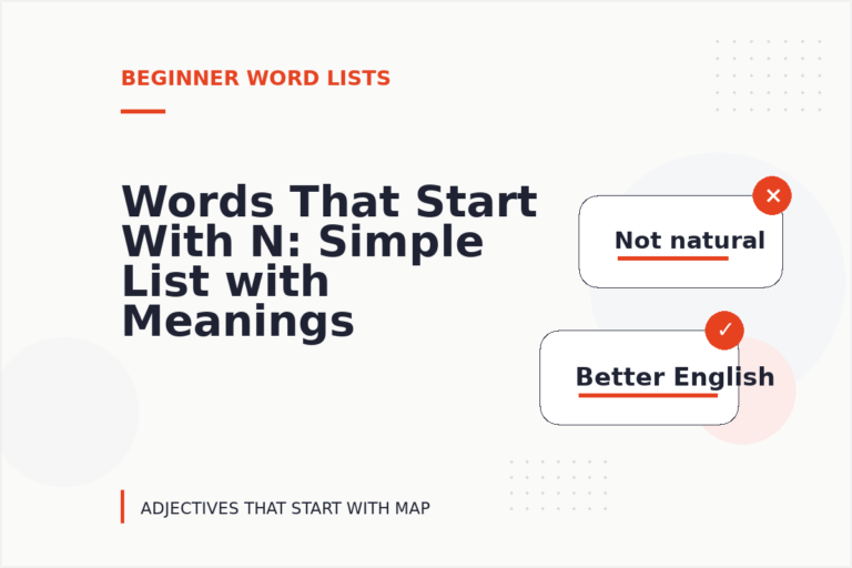 Words That Start With N: Simple List with Meanings Words That Start With N: Simple List with Meanings