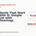 Words That Start With O: Simple List with Meanings