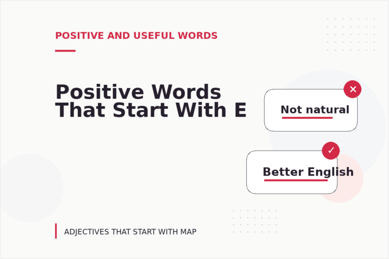 Positive Words That Start With E