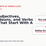 Adjectives, Nouns, and Verbs That Start With A