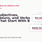 Adjectives, Nouns, and Verbs That Start With B