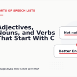 Adjectives, Nouns, and Verbs That Start With C