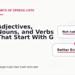 Adjectives, Nouns, and Verbs That Start With G