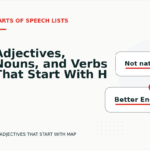 Adjectives, Nouns, and Verbs That Start With H