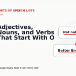 Adjectives, Nouns, and Verbs That Start With O
