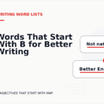 Words That Start With B for Better Writing