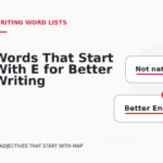 Words That Start With E for Better Writing