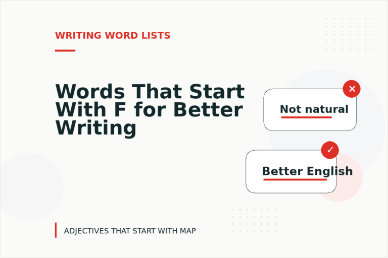 Words That Start With F for Better Writing