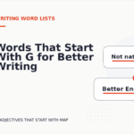 Words That Start With G for Better Writing