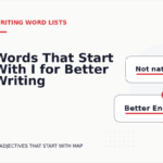 Words That Start With I for Better Writing