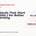 Words That Start With J for Better Writing