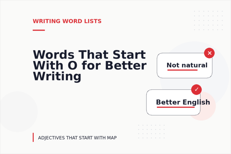 Words That Start With O for Better Writing